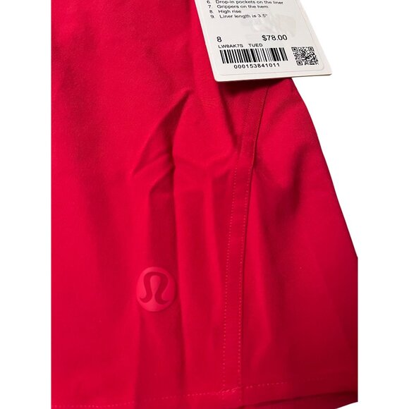 Lululemon Lightweight High-Rise Tennis Skirt True Red Size 8 - Picture 3 of 3